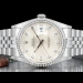 Rolex Datejust 36 Argento Jubilee Silver Lining Diamonds Dial 16234